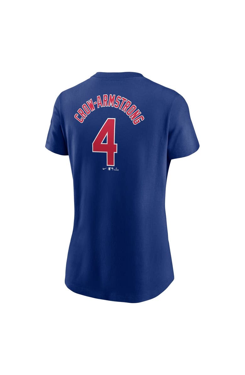 Nike Women's Nike Pete Crow-Armstrong Royal Chicago Cubs Fuse Name & Number T-Shirt, Alternate, color, Royal