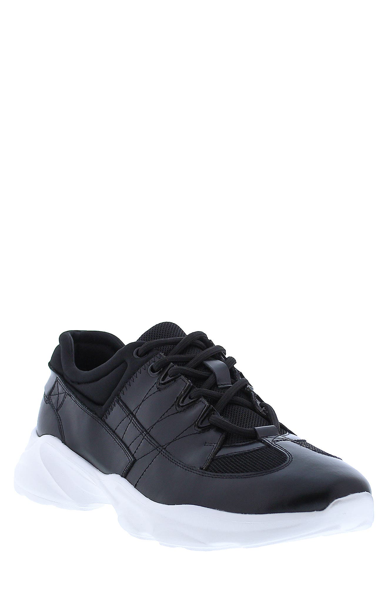 Zanzara Charles Leather Sneaker, Main, color, 