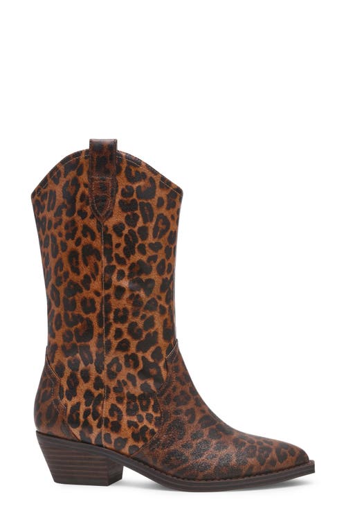 Dolce Vita Dv By Korbella Western Boot In Animal Print