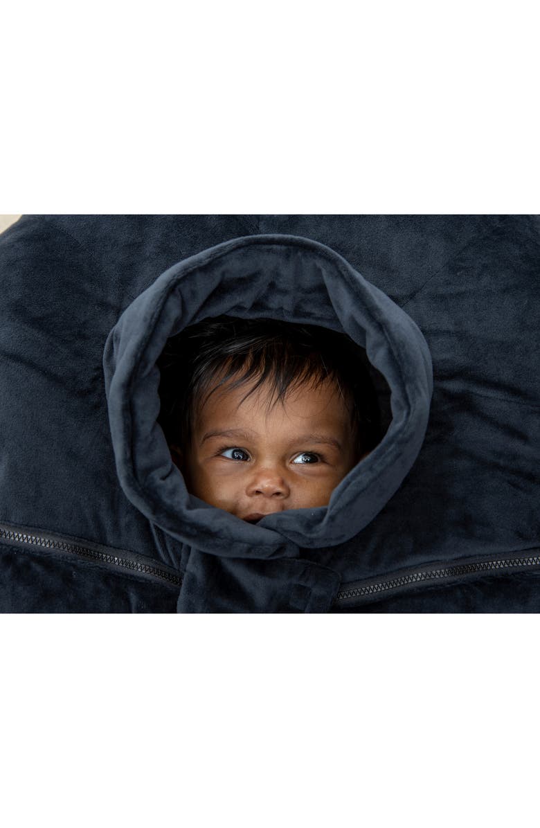 7 A.M. Enfant 7 A.M. Faux Shearling Trim Car Seat Cocoon, Alternate, color, 