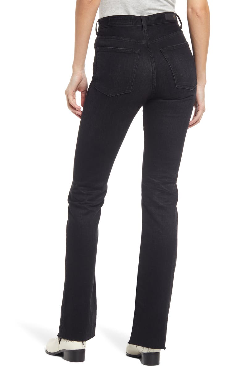 AG Alexxis High Waist Raw Hem Bootcut Jeans, Alternate, color,