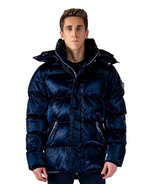 Woodpecker Men's Bumnester 3/4 Length Quilted Coat in All Wet Navy  product
