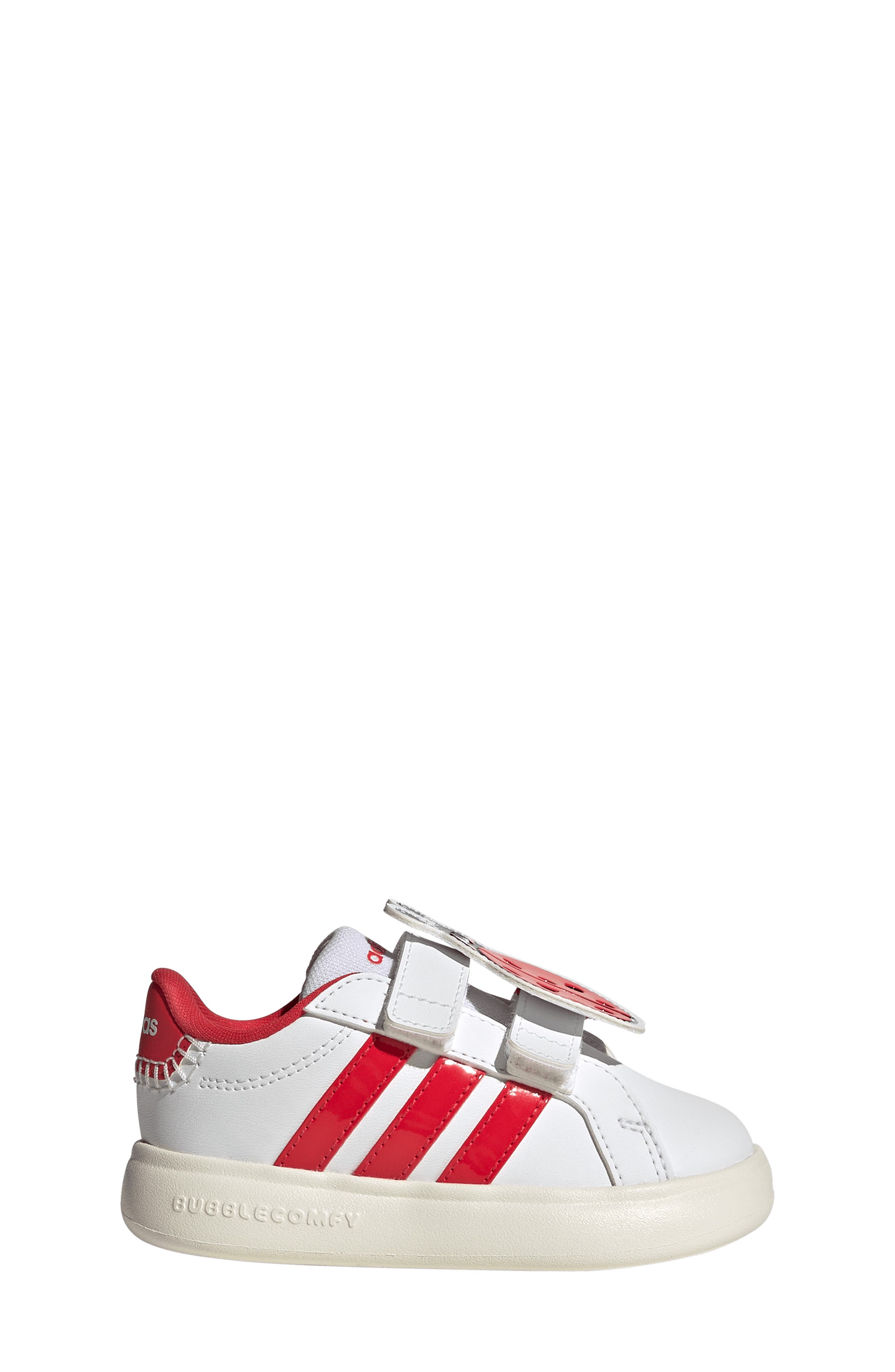 adidas Kids' Grand Court 3.0 Sneaker, Alternate, color, White/ Pure Ruby/ Off White