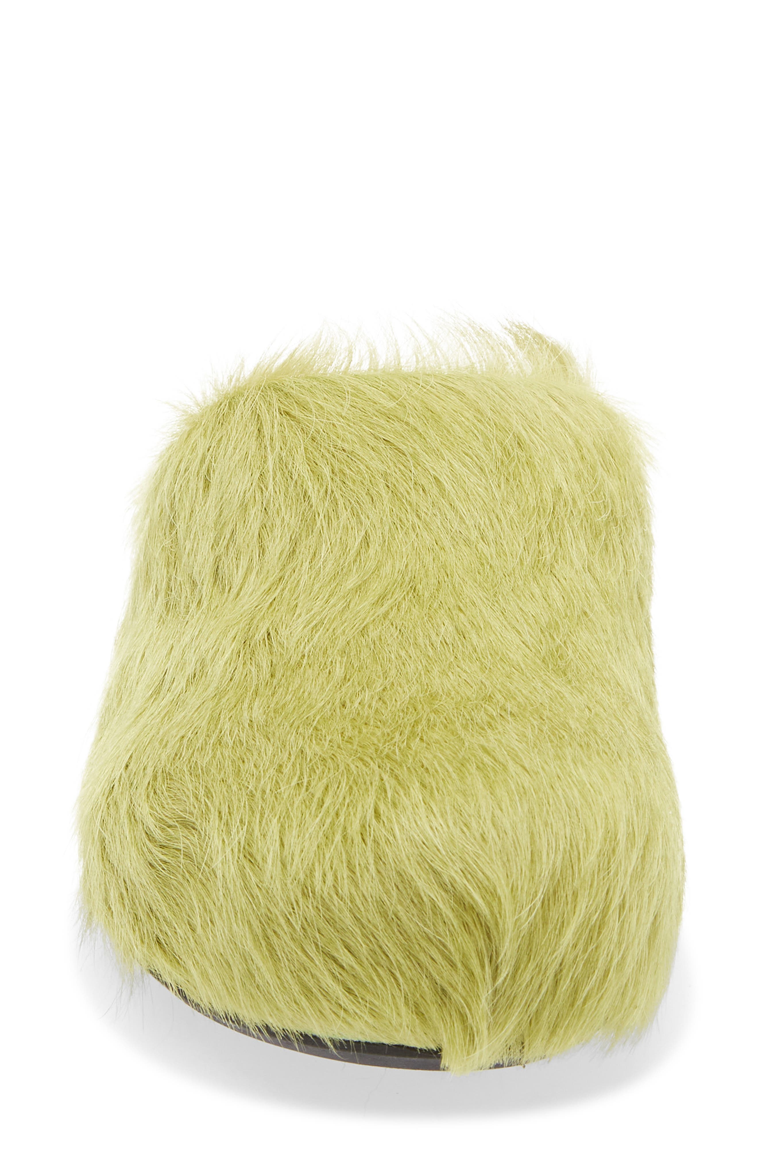 Marni Fussbett Sabot Genuine Calf Hair Clog, Alternate, color, Green Calf Hair