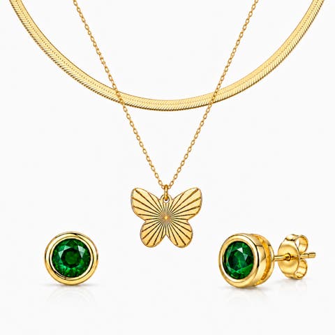 Necklace & Stud Earrings Everyday Essential Set