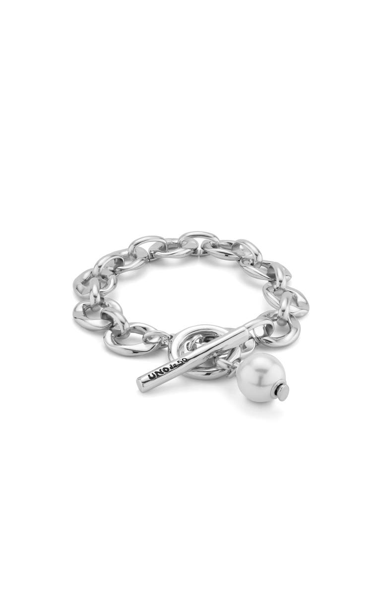 UNODE50 Luna Link Bracelet, Main, color, Silver