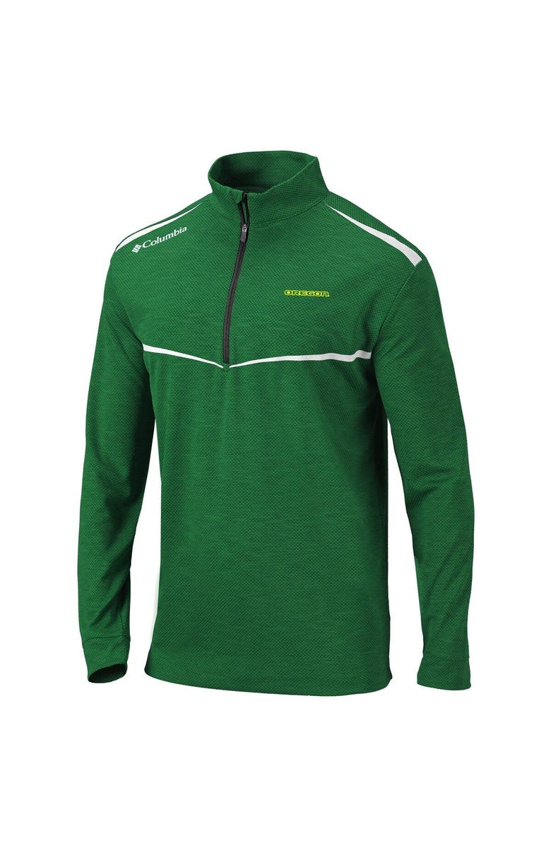 Columbia Men's Columbia Green Oregon Ducks Scorecard Quarter-Zip Jacket, Alternate, color,