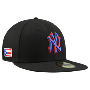 New Era Men's New Era Black New York Yankees Puerto Rico 59FIFTY Fitted Hat