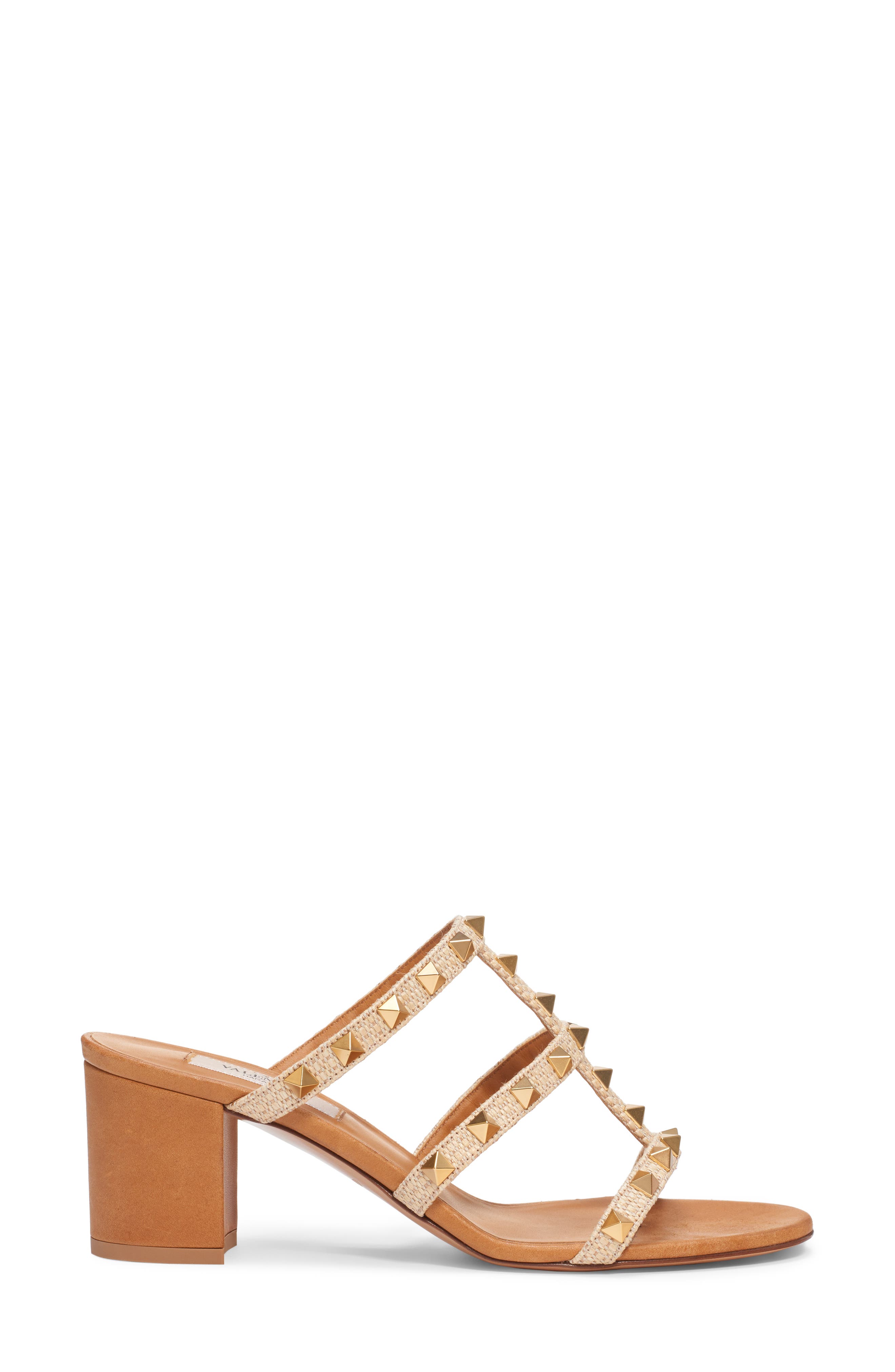 Valentino Garavani Rockstud Slide Sandal, Alternate, color, 