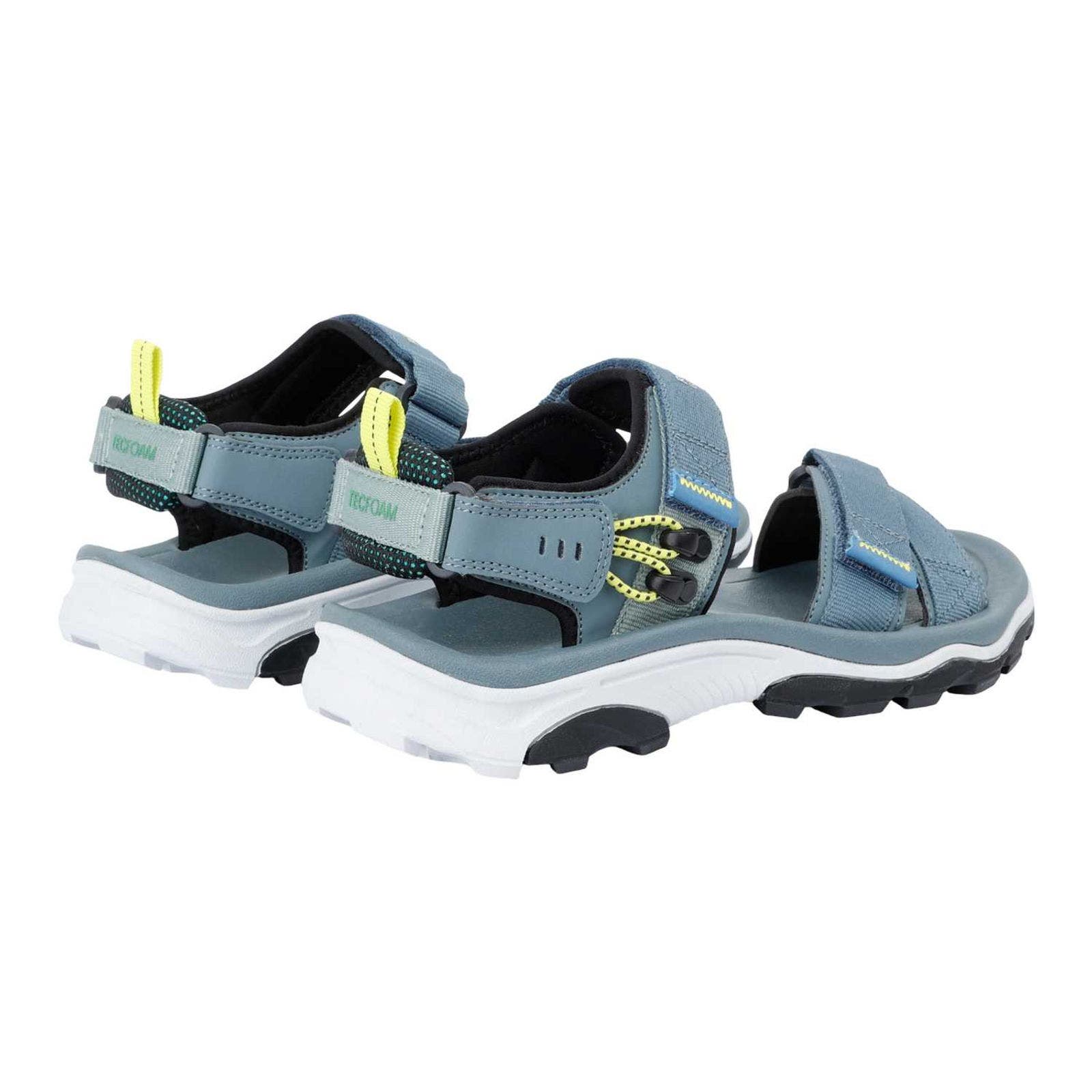 Blaze Sandals, Alternate, color, Gray and Wild Lime