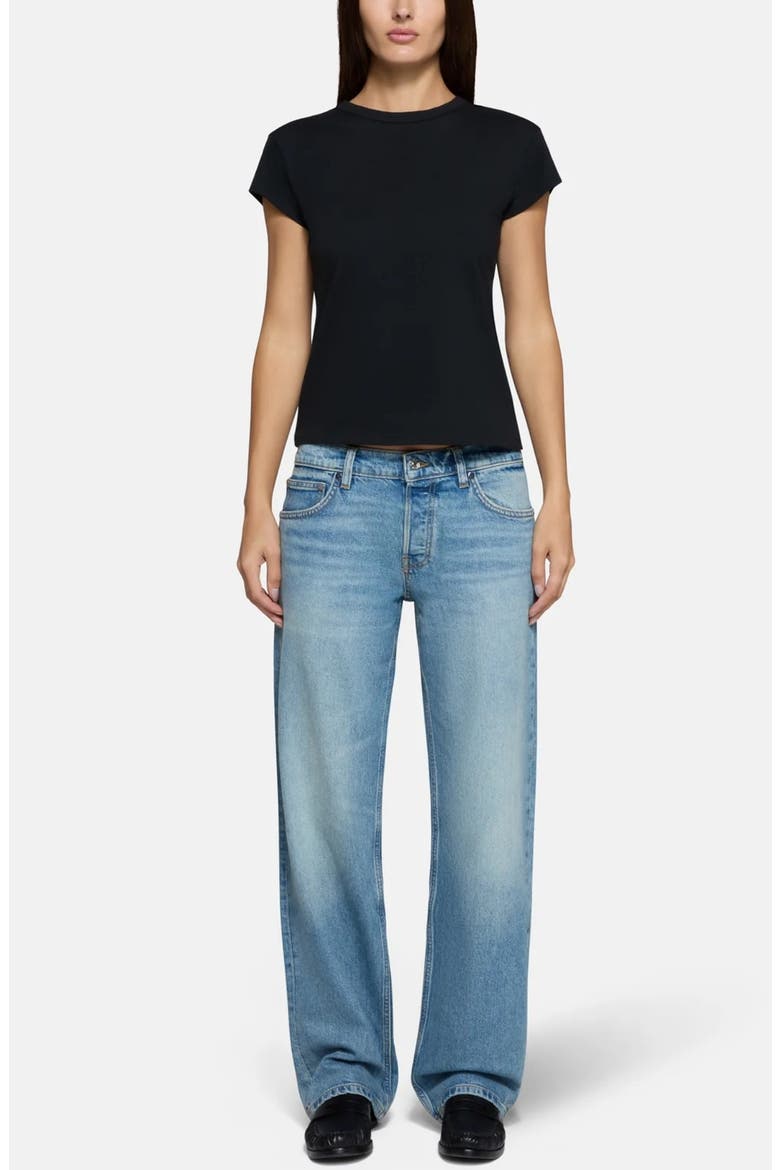 Low Rise Baggy Wide Leg Jeans, Alternate, color, LUNA