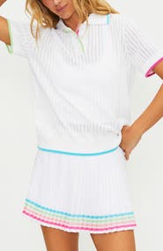 Beach Riot Sia Knit Polo Top