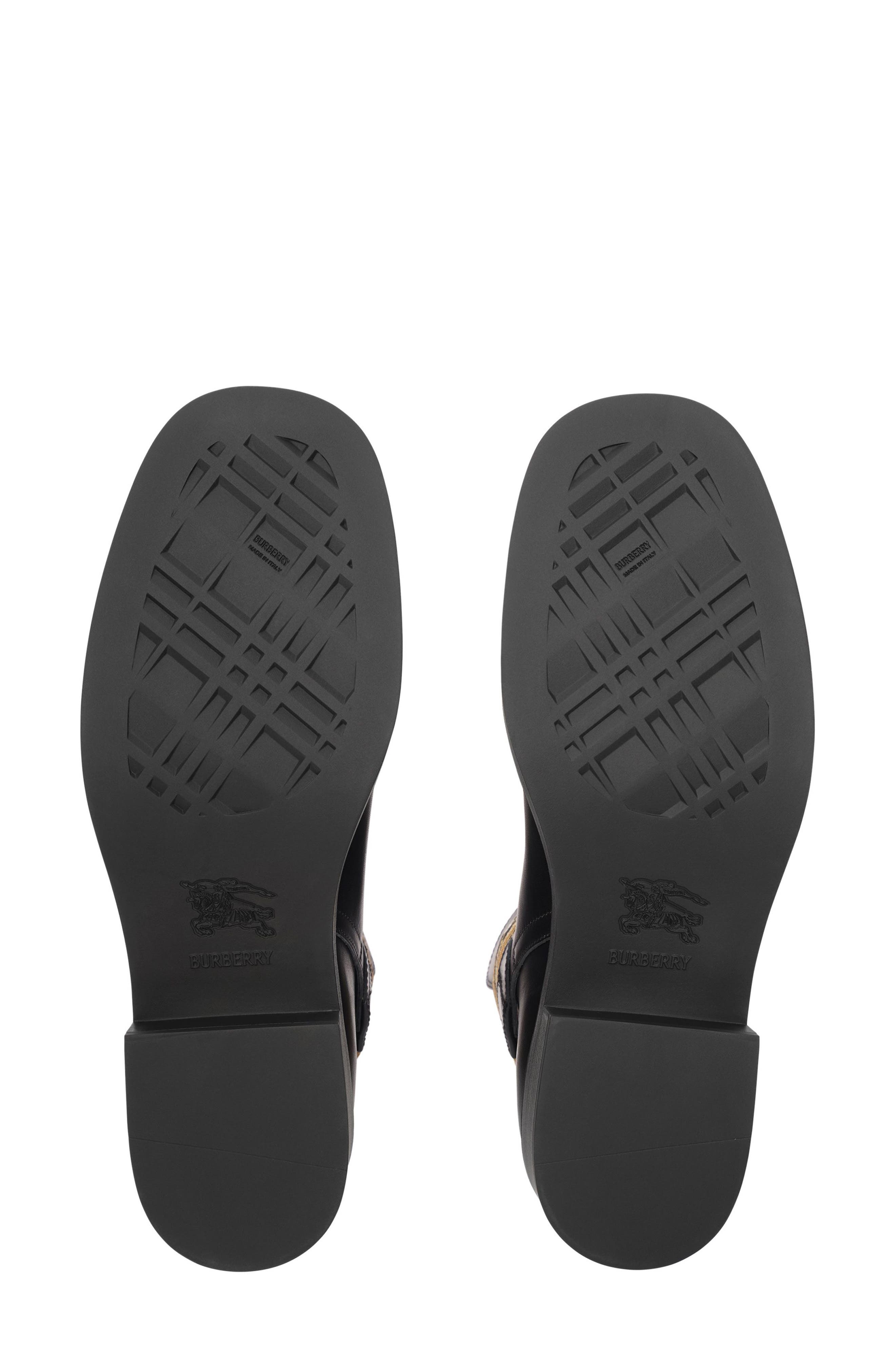 Burberry Huntley Belted Bootie, Alternate, color, Black