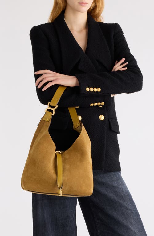 Chloé Marcie Suede Hobo Bag In Brown