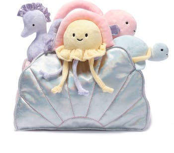 Interactive Aquatic/Sea Shell Plush with Stuffed Animal Toys