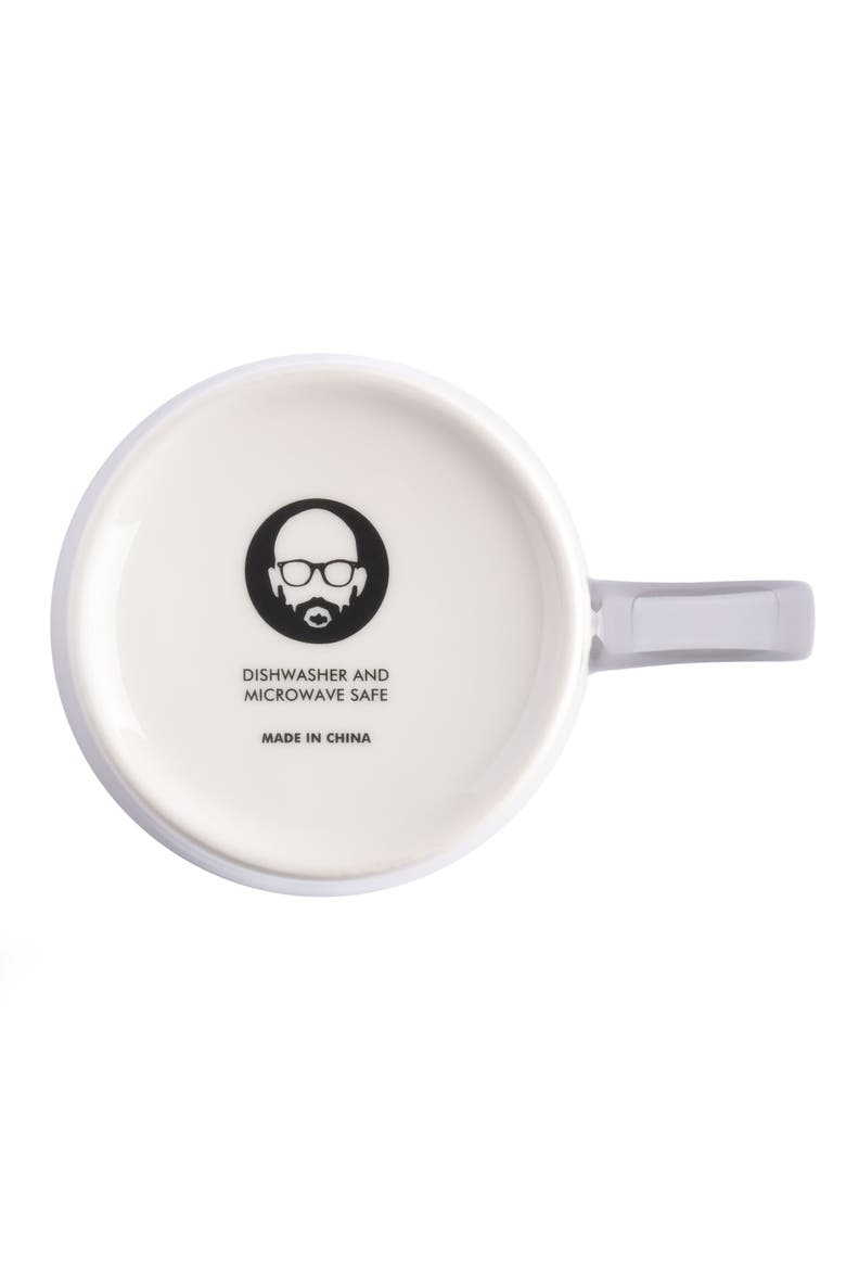 17 Ounce Fine Ceramic Born & Bread Mug in White, Alternate, color, White