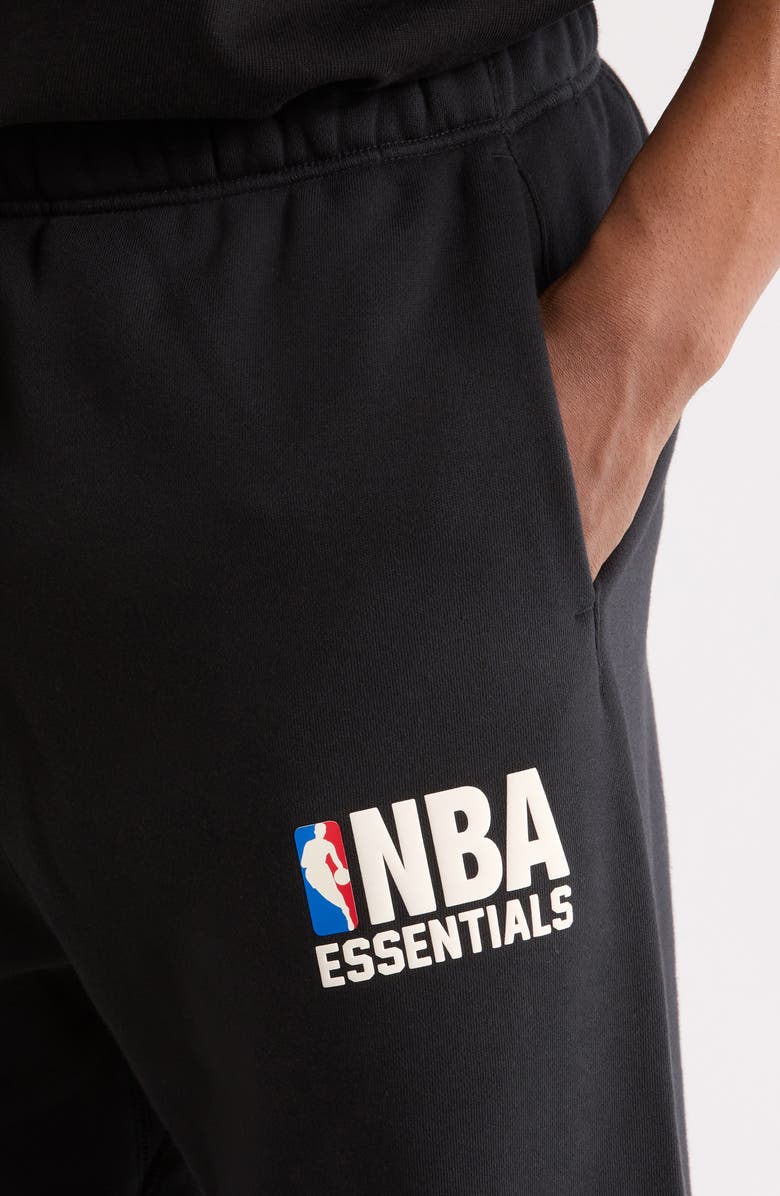 Fear of God Essentials x NBA Classic Fit Sweatpants, Alternate, color, Vintage Black