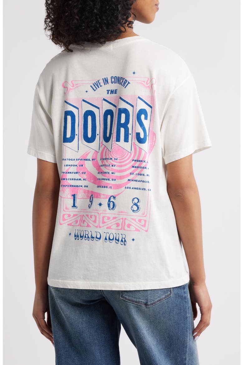 The Doors 1968 World Tour Graphic T-Shirt, Alternate, color, VINTAGE WHITE