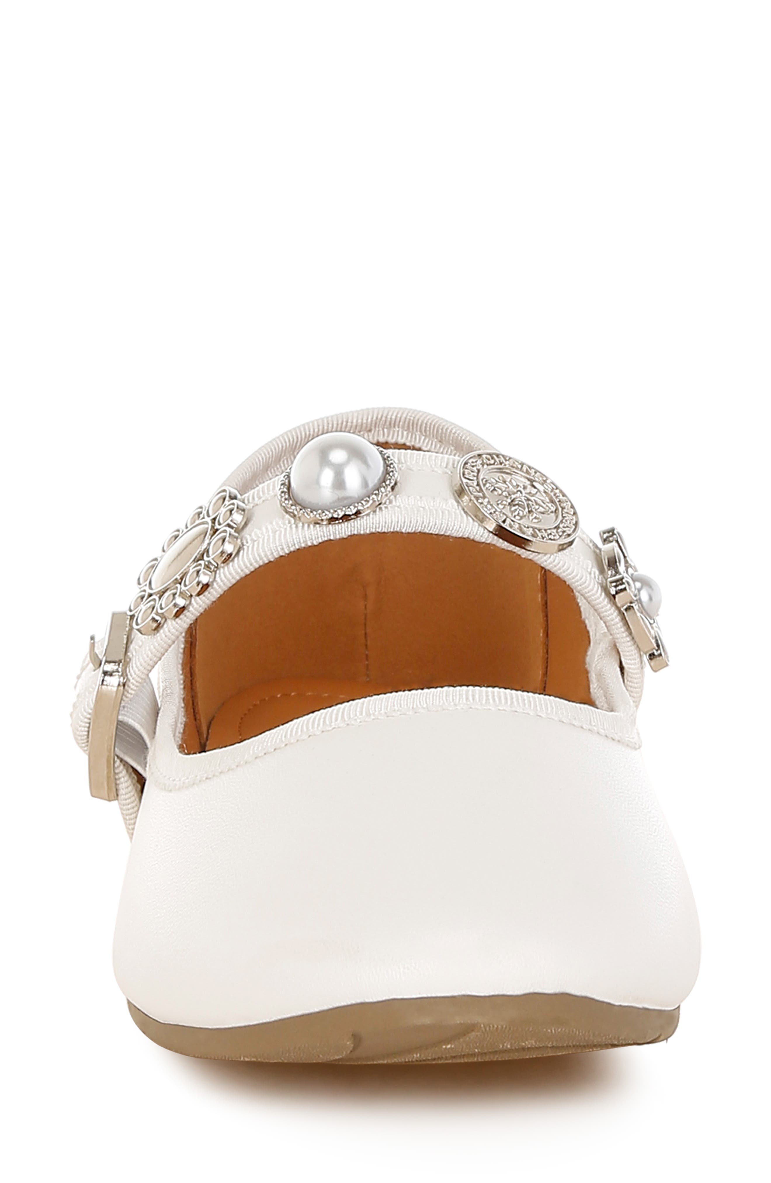 Kavana Mary Jane Flat, Alternate, color, WHITE