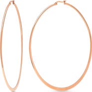 STEELTIME Flat Hoop Earrings