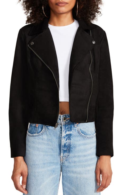 BB DAKOTA BY STEVE MADDEN Not Your Baby Faux Suede Jacket