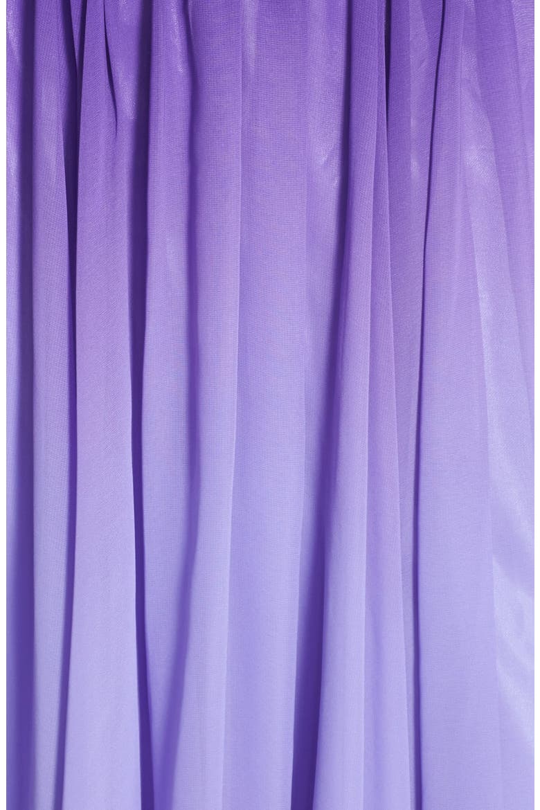 Beaded Waist Strapless Ball Gown, Alternate, color, VIOLET OMBRE