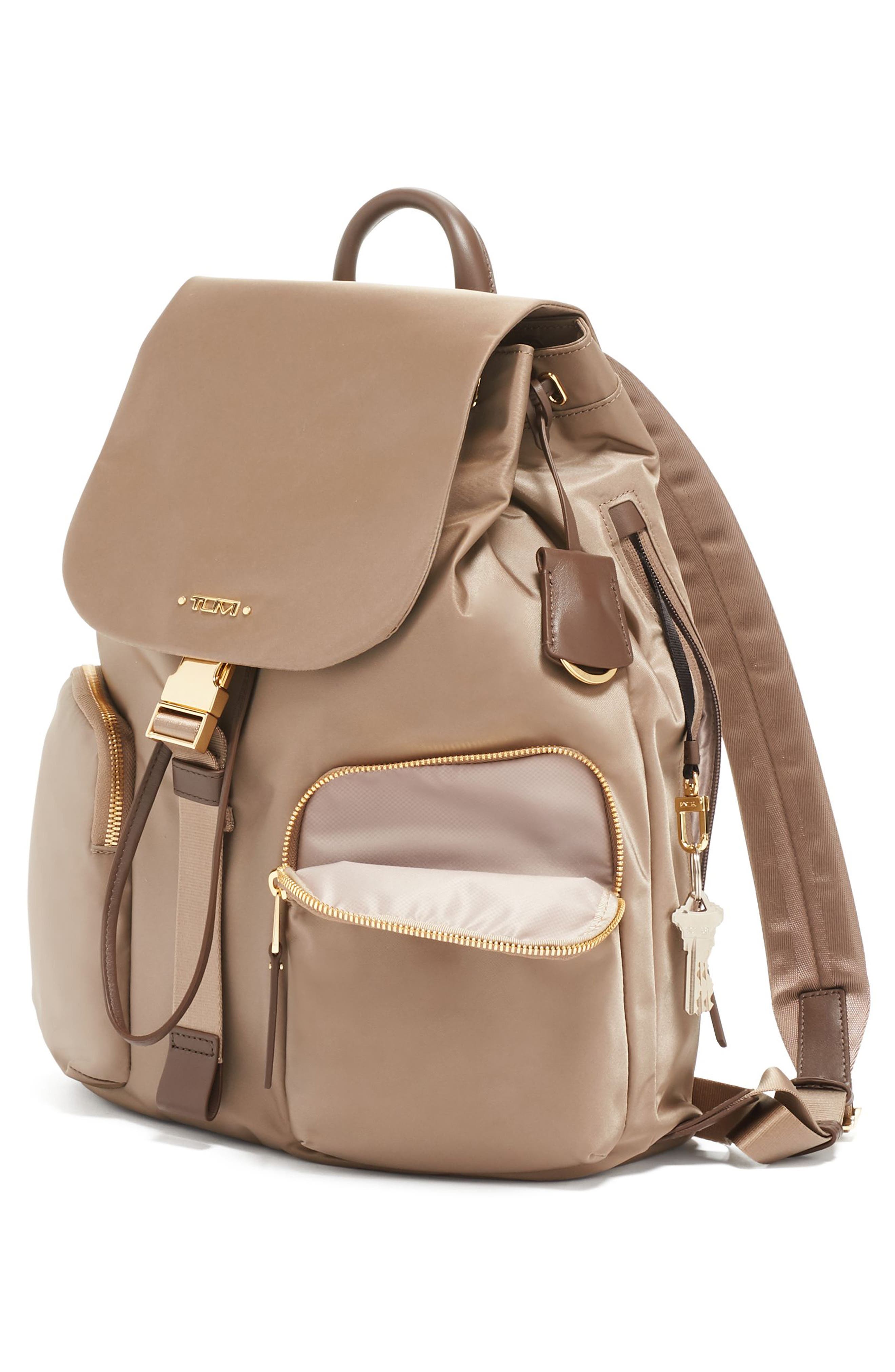Rivas Nylon Backpack, Alternate, color, FOSSIL