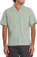 Quiksilver Horizons Short Sleeve Cotton Seersucker Button-Up Shirt