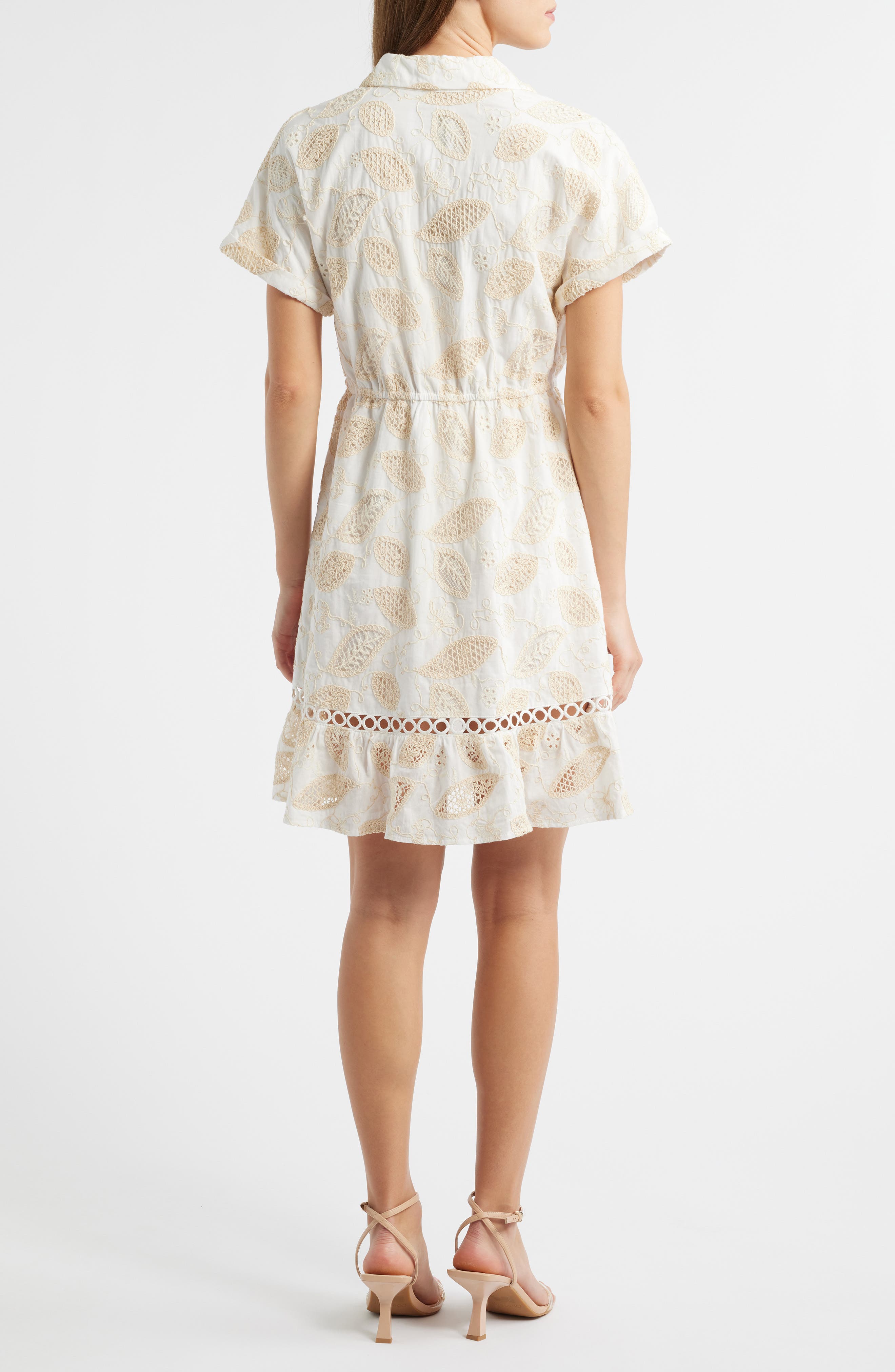 Embroidered Cotton Shirtdress - image 2