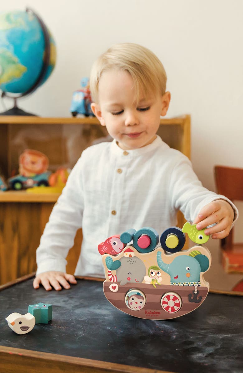 Bababoo and friends<sup>®</sup> Friends on Board Balancing Game, Alternate, color, Multi / Blue