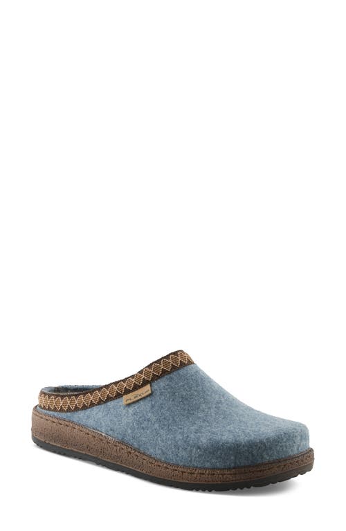 Flexus By Spring Step Snuggee Wool Clog In Blue