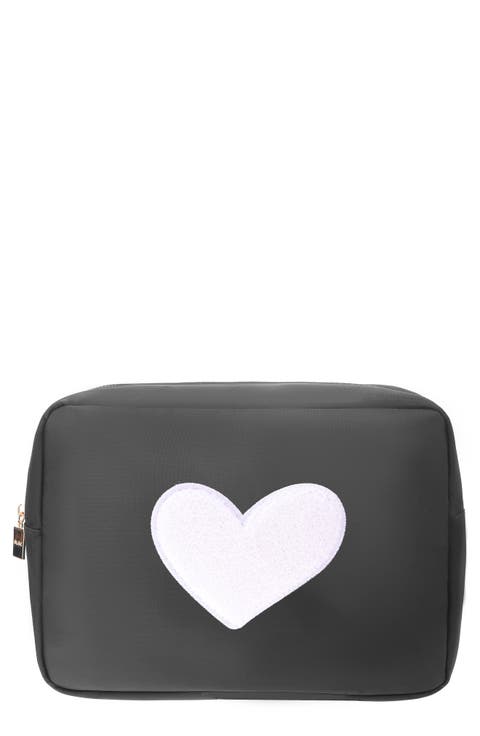 XL Heart Cosmetics Bag