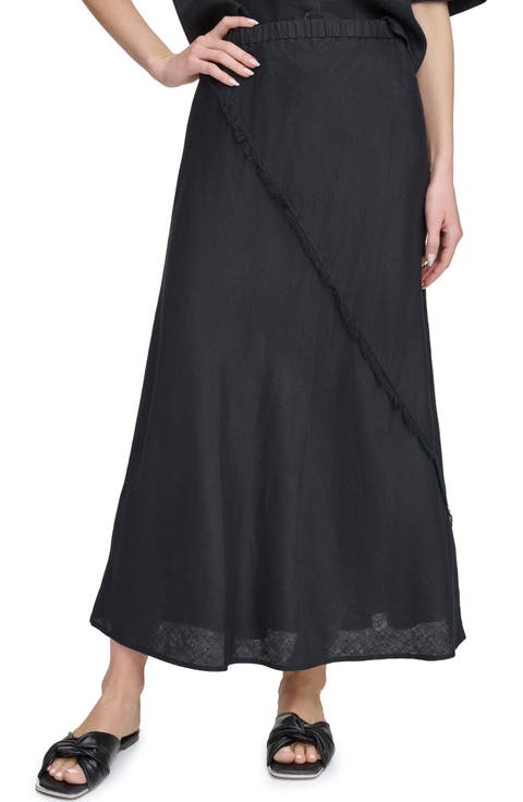 Linen Midi Skirt