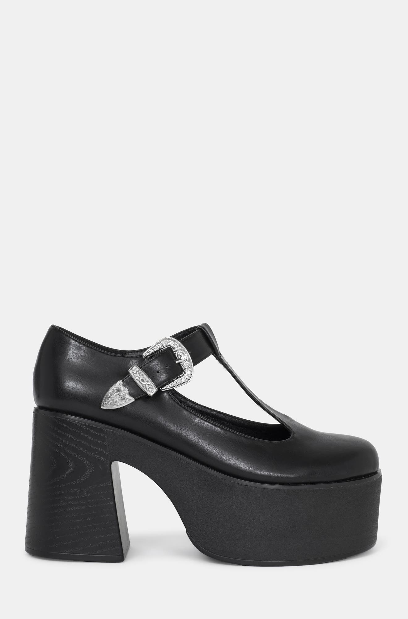 Renaissance Mary Jane Block Heels, Alternate, color, Black