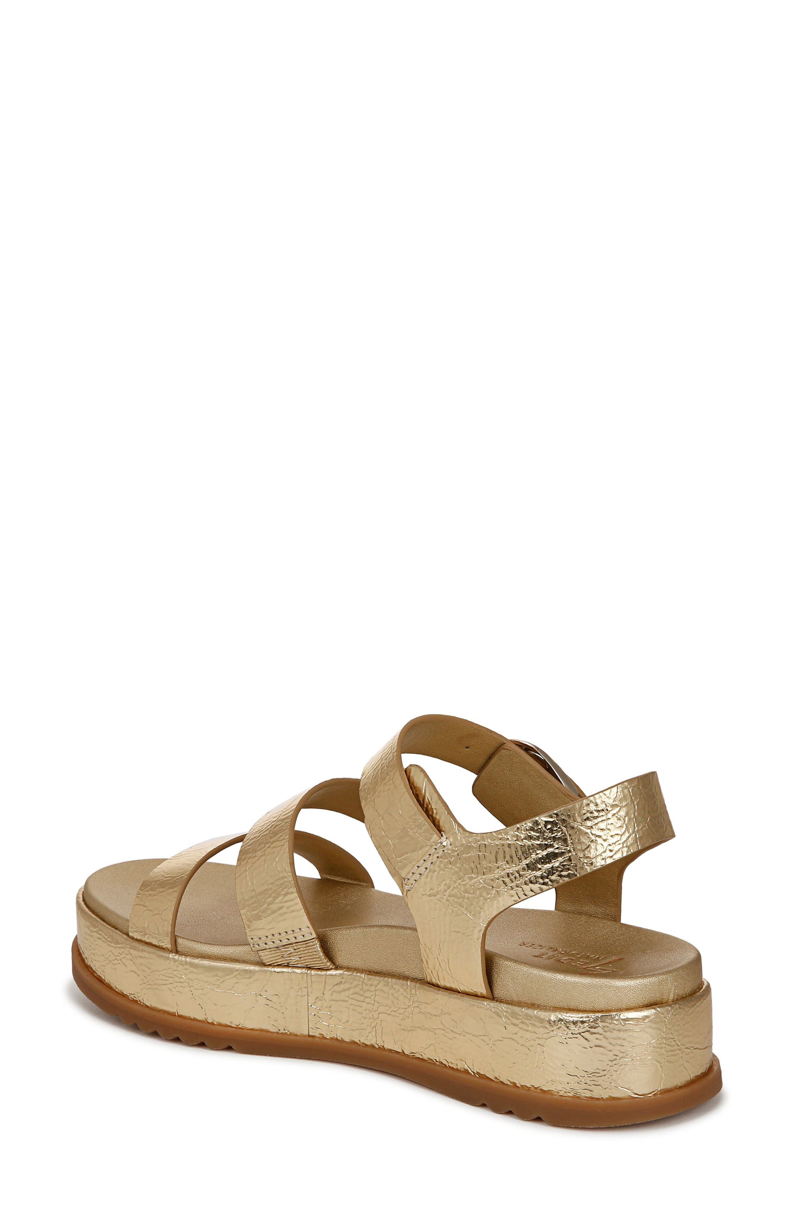 27 EDIT Naturalizer Zizi Platform Sandal in Dark Gold 