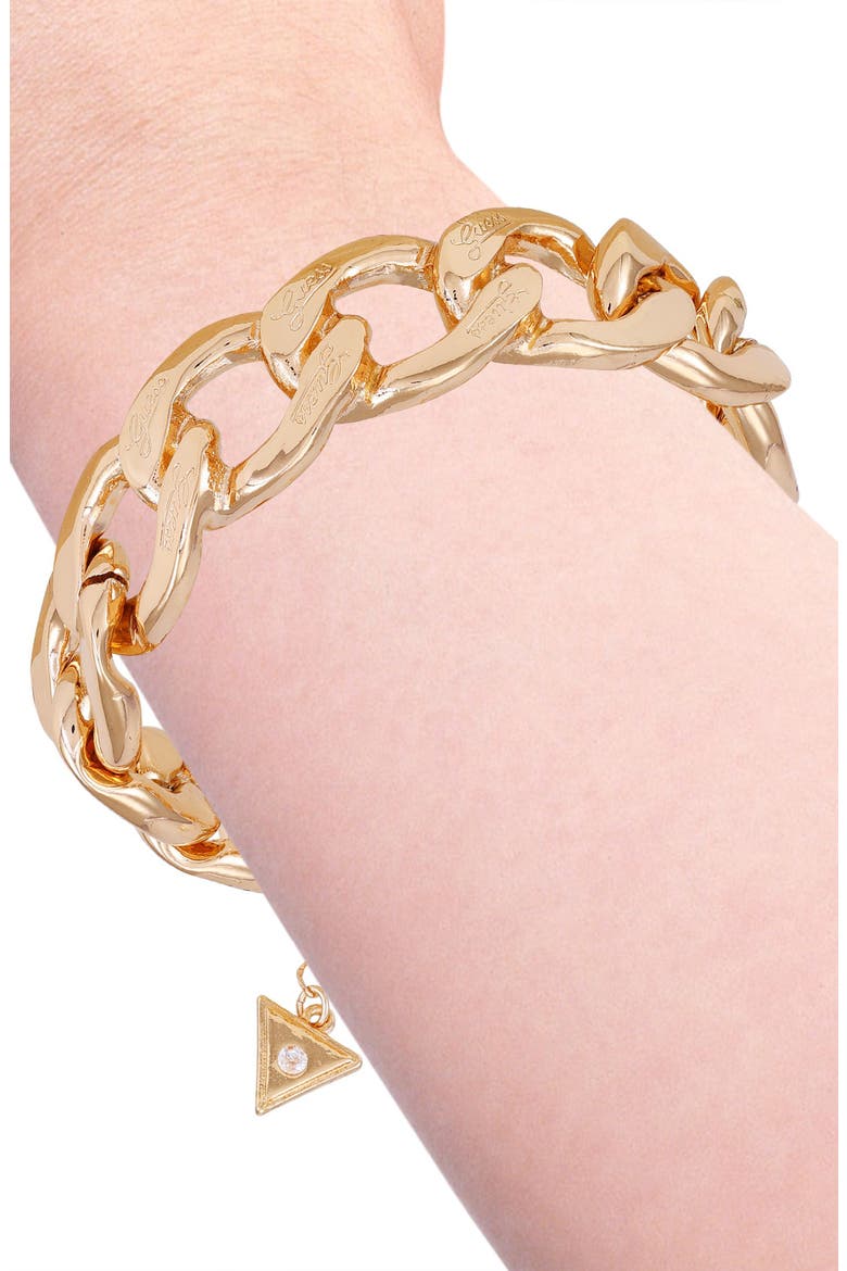 Curb Chain Bracelet, Alternate, color, GOLDTONE