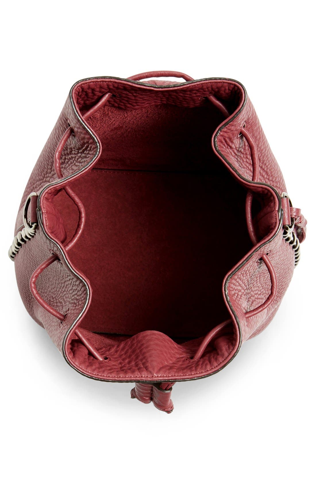 Unlined Bucket Bag, Alternate, color, PORT