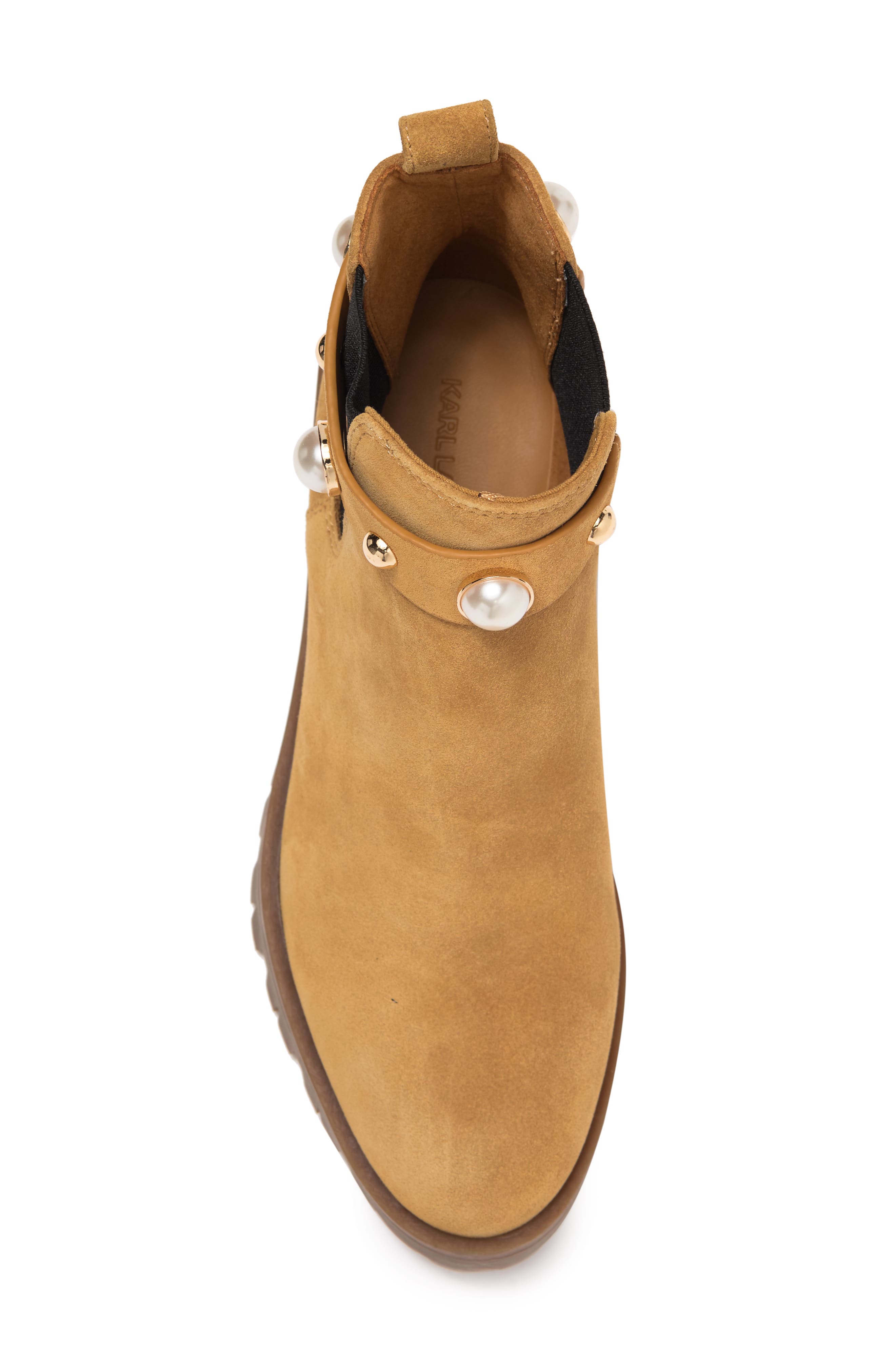 Pola Studded Chelsea Bootie, Alternate, color, TAN