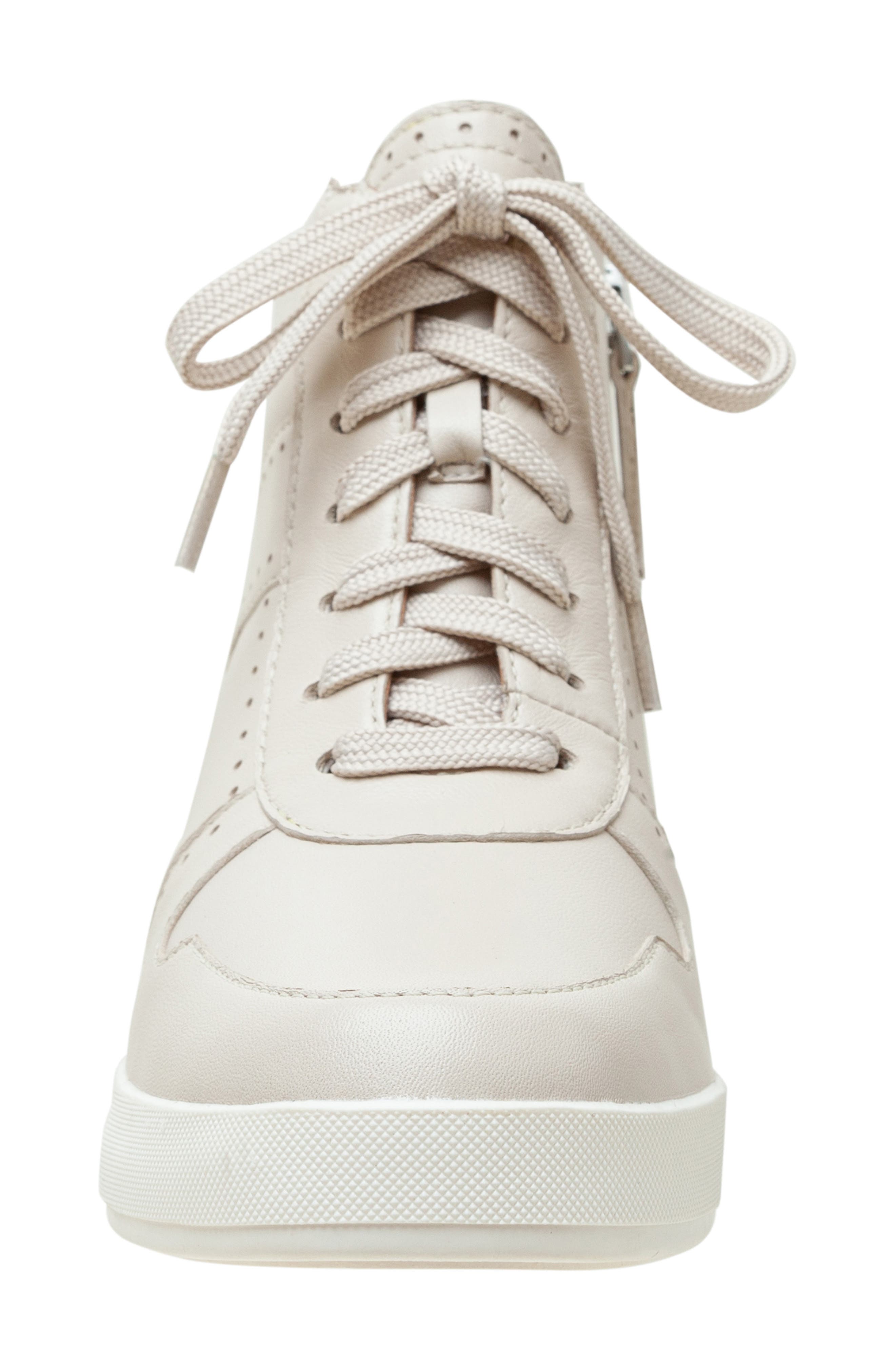 Linea Paolo Andres Mixed Media High Top Sneaker, Alternate, color, Cream