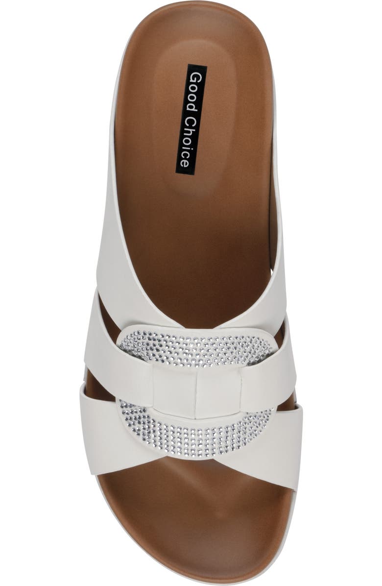 GC SHOES Betsey Comfort Slide Sandal, Alternate, color, White