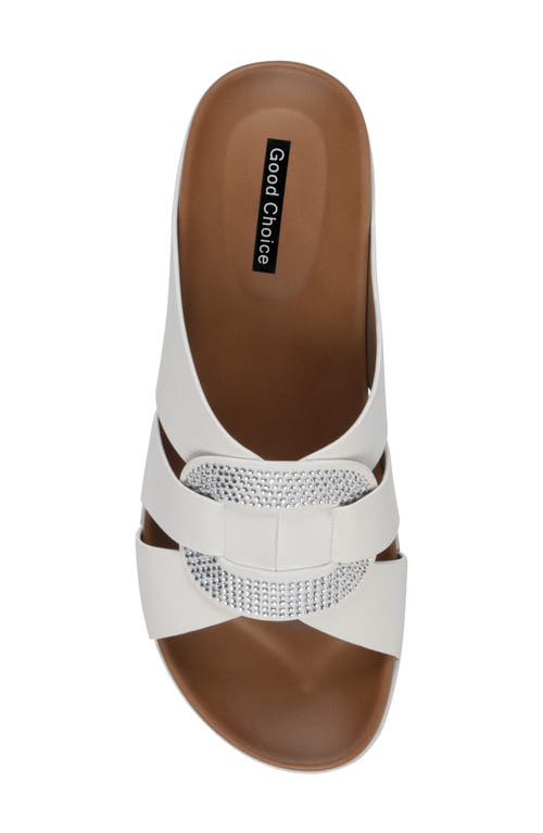 Gc Shoes Betsey Comfort Slide Sandal In White