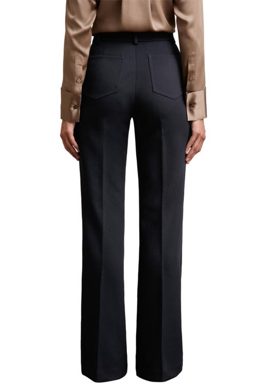 Reiss Priya Flared Pants In Black