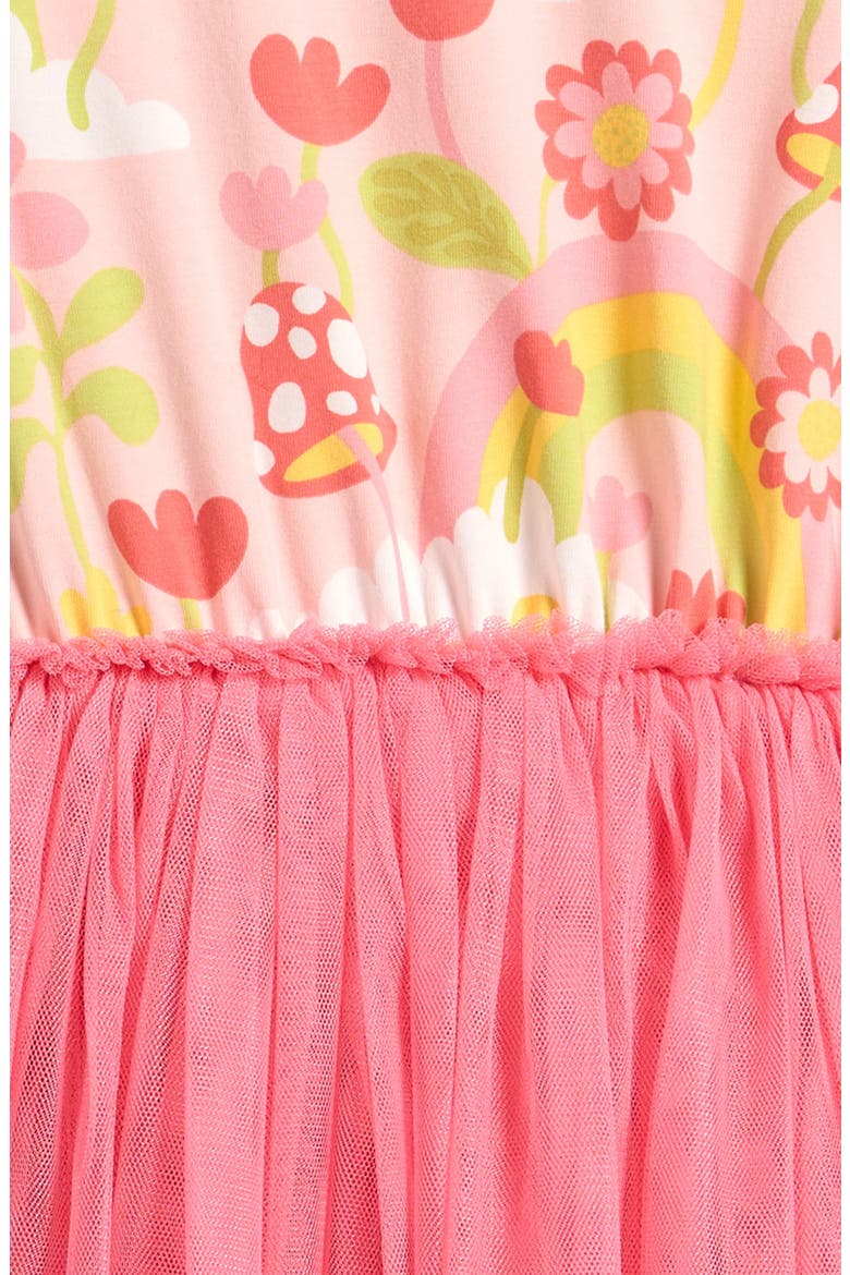 Kids' Circus Long Sleeve Frill Dress, Alternate, color, CORAL