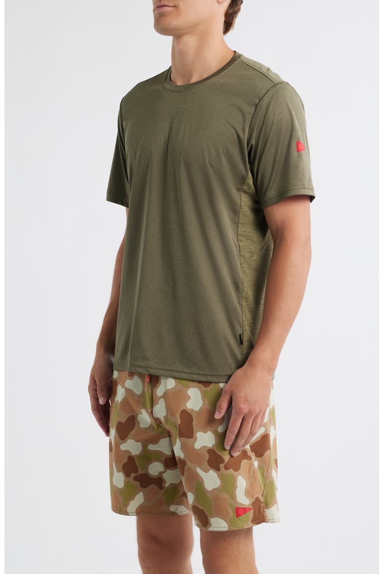Sun Pro UPF Performance T-Shirt, Alternate, color, HEATHER BURNT OLIVE