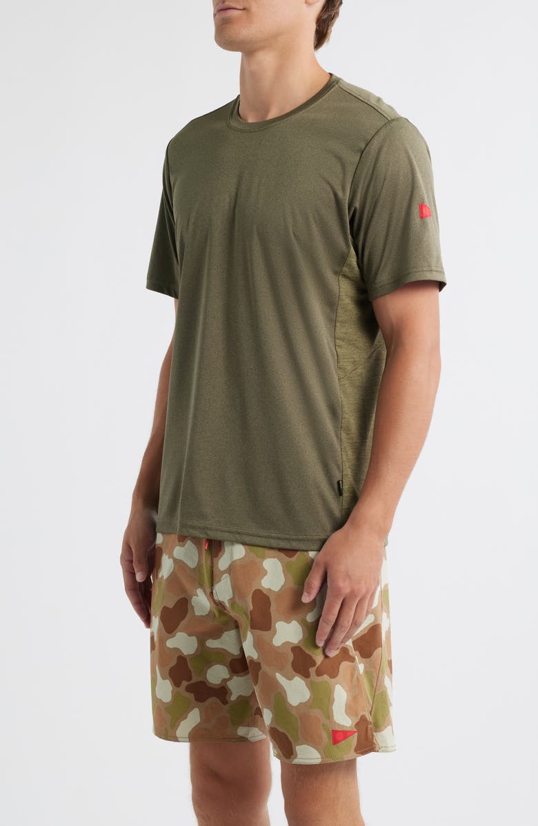 Florence Sun Pro UPF Performance T-Shirt, Alternate, color, Heather Burnt Olive