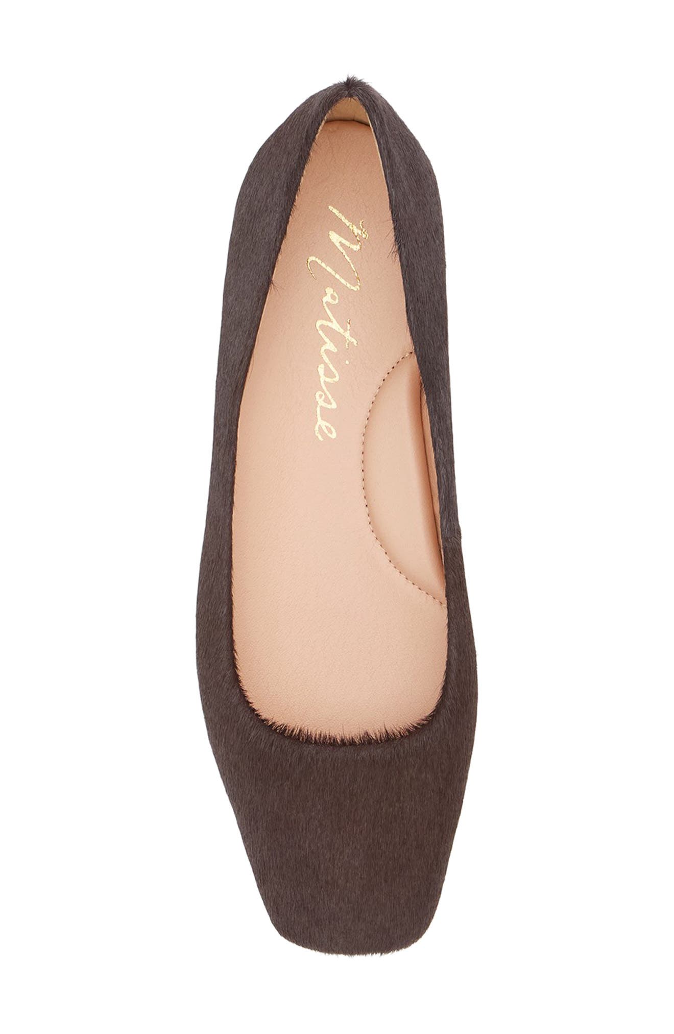 Matisse Phillip Ballet Flat, Alternate, color, Coffee Calf Hair