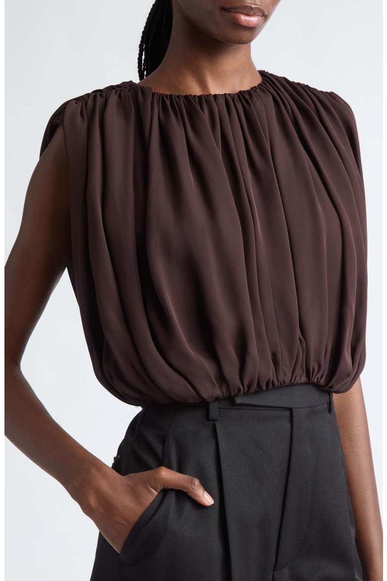 Penny Silk Top, Alternate, color, GANACHE
