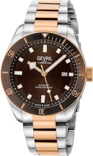 GEVRIL Men's Yorkville Two-Tone Stainless Steel Watch, 43mm