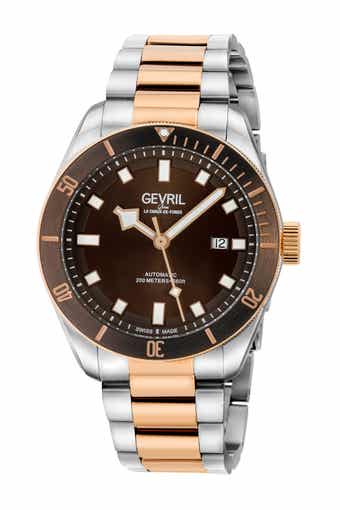 GEVRIL Men's Yorkville Two-Tone Stainless Steel Watch, 43mm
