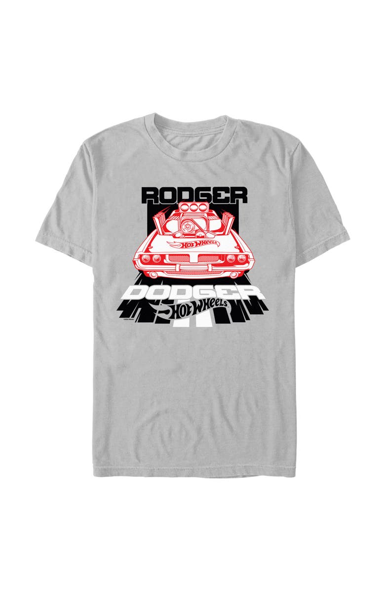 Hot Wheels Men's Hot Wheels Bold Rodger Dodger Graphic T-Shirt, Main, color, Ice Grey